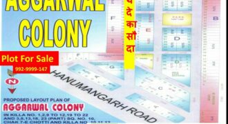 North-East Corner Plot 30×60 For Sale in cheap price at Aggarwal Colony