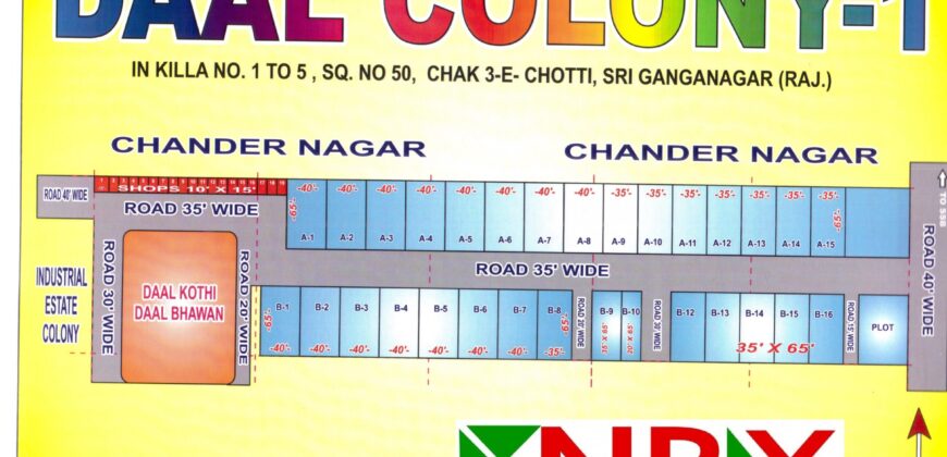 Plot 35×65 For Sale in Daal Colony – 1