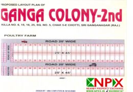 Shop 25×45 Available For Sale in Ganga Colony – 2nd