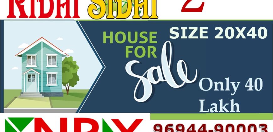 HOUSE For Sale in Ridhi Sidhi – 2nd