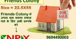 House For Sale in Friends Colony 22.5X55
