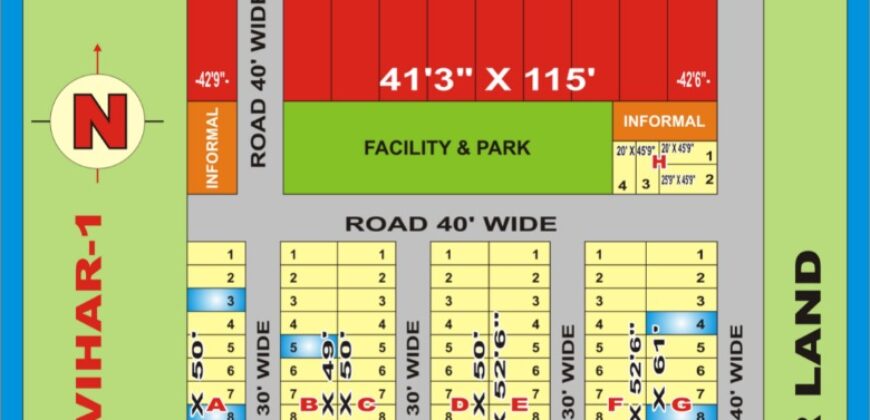 20X52.5 PLOT FOR SALE IN RIDHI SIDHI VIHAR-2nd.