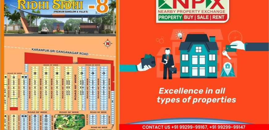 PLOTS FOR SALE IN RIDHI SIDHI 8