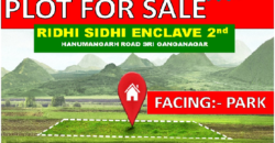 CORNER PLOT FOR SALE IN RIDHI SIDHI 2nd.