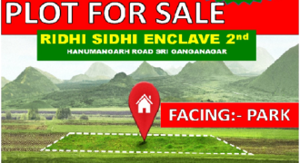 CORNER PLOT FOR SALE IN RIDHI SIDHI 2nd.